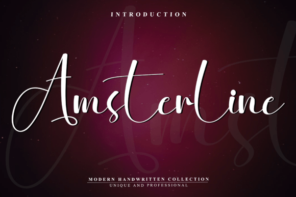 Amsterline: A Font That Brings Warmth and Personality to Your Designs