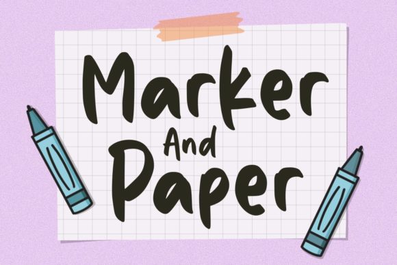 Marker and Paper: A Fun and Friendly Handwritten Font for Your Design Needs