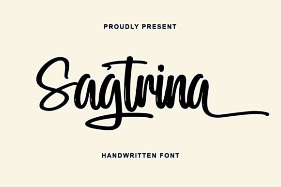 Sagtrina: A Handwritten Font with Modern Soul