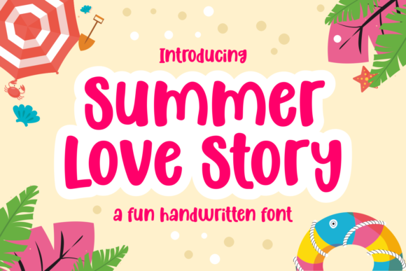 Summer Love Story: A Unique Handwritten Font for Creative Expression