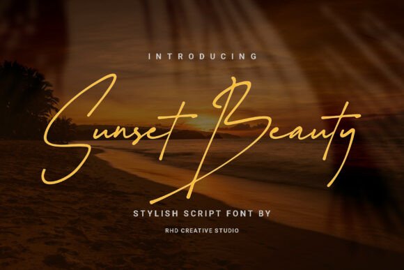 Sunset Beauty: A Versatile Script Font for Creative Expression