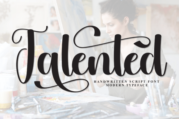 Talented: A Handwritten Display Font That Brings Joy to Your Designs