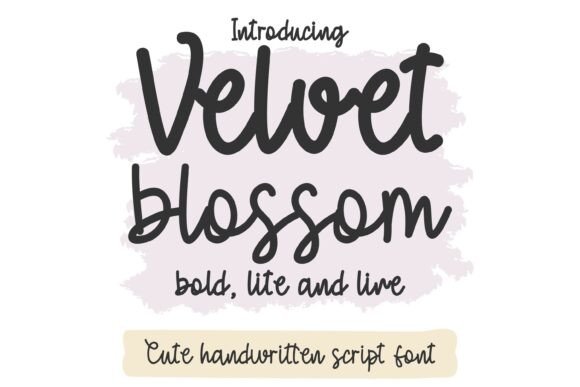 Velvet Blossom: A Font That Breathes Warmth and Charm into Your Creative Projects